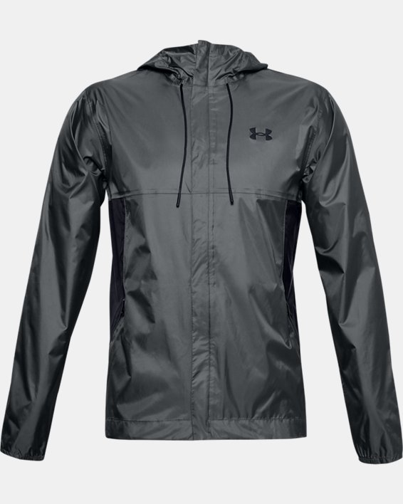Men's UA Stormproof Cloudstrike Shell Jacket in Gray image number 4